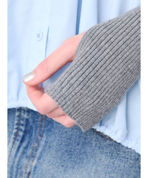 SORIN(ソリン )の「Mashroom Hem Docking Top/マッシュルームヘム ドッキングトップ(ニット/セーター・レディース・ダークネイビー/ダークグレー・38)」の22枚目の写真