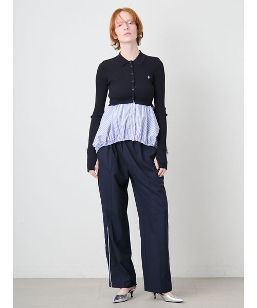 SORIN(ソリン )の「Mashroom Hem Docking Top/マッシュルームヘム ドッキングトップ(ニット/セーター・レディース・ダークネイビー/ダークグレー・38)」の4枚目の写真