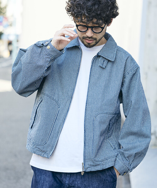 McGREGOR（マックレガー）の「McGREGOR COLLECTION/マックレガーコレクション デニム ドリズラージャケット（ブルゾン・メンズ・ネイビー/その他9・MEDIUM/LARGE）」の2枚目の写真