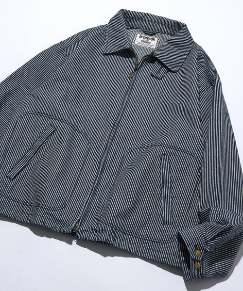 McGREGOR（マックレガー）の「McGREGOR COLLECTION/マックレガーコレクション デニム ドリズラージャケット（ブルゾン・メンズ・ネイビー/その他9・MEDIUM/LARGE）」の5枚目の写真
