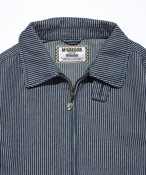 McGREGOR（マックレガー）の「McGREGOR COLLECTION/マックレガーコレクション デニム ドリズラージャケット（ブルゾン・メンズ・ネイビー/その他9・MEDIUM/LARGE）」の6枚目の写真