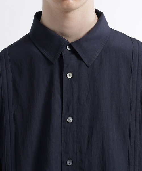 HARE（ハレ）の「トランジションギャザーシャツ(HARE)（シャツ/ブラウス・メンズ・ブラック/ネイビー・FREE）」の18枚目の写真