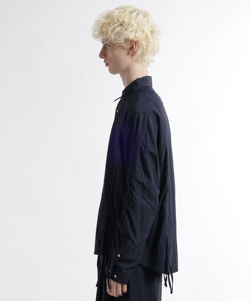 HARE（ハレ）の「トランジションギャザーシャツ(HARE)（シャツ/ブラウス・メンズ・ブラック/ネイビー・FREE）」の16枚目の写真