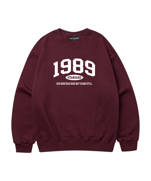 1989STANDARD（1989スタンダード）の「OUR 1989 スウェット (STMSTD-0004)（スウェット・レディース・ブラック/ワイン/アイボリー/ダークグレー/ネイビー/ライトグレー/オートミール・LARGE/MEDIUM/X-LARGE）」の7枚目の写真