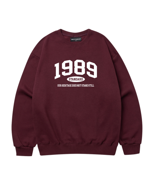 1989STANDARD（1989スタンダード）の「OUR 1989 スウェット (STMSTD-0004)（スウェット・レディース・ブラック/ワイン/アイボリー/ダークグレー/ネイビー/ライトグレー/オートミール・LARGE/MEDIUM/X-LARGE）」の12枚目の写真