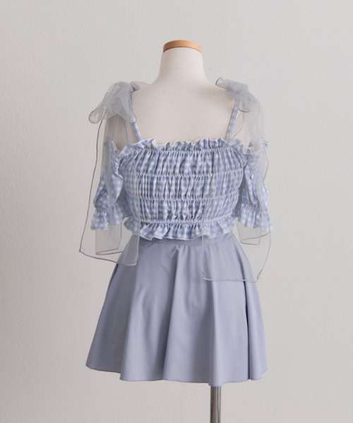 OLIVE des OLIVE（オリーブデオリーブ）の「シャーリングswimwear（水着・レディース・レッド/サックスブルー/ブラック・FREE）」の22枚目の写真