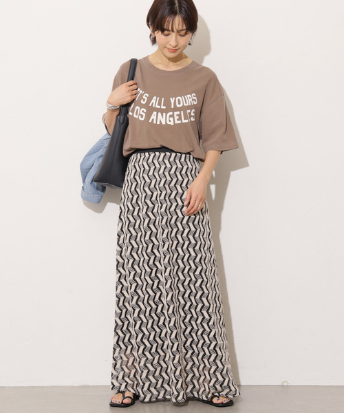 Torrazzo Donna（トラッゾドンナ）の「【TORRAZZO DONNA/トラッゾドンナ】ジオメトリックレーススカート（スカート・レディース・ブラック/ベージュ・FREE）」の15枚目の写真