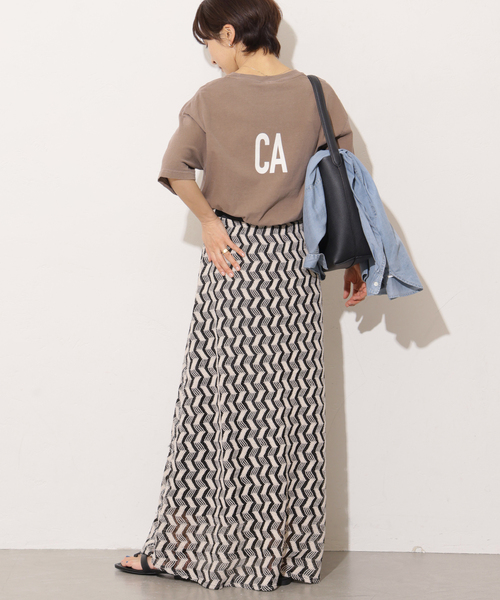 Torrazzo Donna（トラッゾドンナ）の「【TORRAZZO DONNA/トラッゾドンナ】ジオメトリックレーススカート（スカート・レディース・ブラック/ベージュ・FREE）」の17枚目の写真