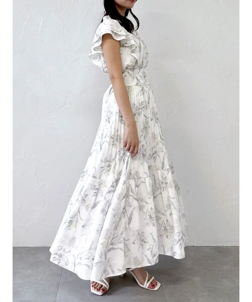 dazzlin(ダズリン)の「ストライプフラワーワンピース(ワンピース・レディース・アイボリー/ブルー/ピンク・MEDIUM/SMALL)」の20枚目の写真