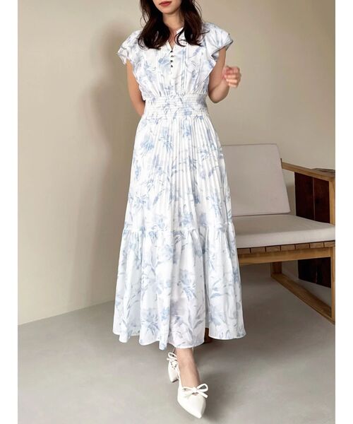 dazzlin(ダズリン)の「ストライプフラワーワンピース(ワンピース・レディース・アイボリー/ブルー/ピンク・MEDIUM/SMALL)」の22枚目の写真