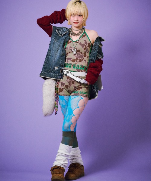 GALFY(ガルフィー)の「GALFY-ハデカモショーパン(その他パンツ・レディース・カーキ/ピンク・FREE)」の10枚目の写真