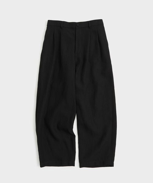 UNITED TOKYO（ユナイテッドトウキョウ）の「【新作】FRENCH LINEN CANVAS WORK PANTS（その他パンツ・メンズ・ブラック/ダークグレー・2/1）」の2枚目の写真