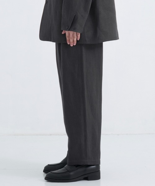 UNITED TOKYO（ユナイテッドトウキョウ）の「【新作】FRENCH LINEN CANVAS WORK PANTS（その他パンツ・メンズ・ブラック/ダークグレー・2/1）」の7枚目の写真