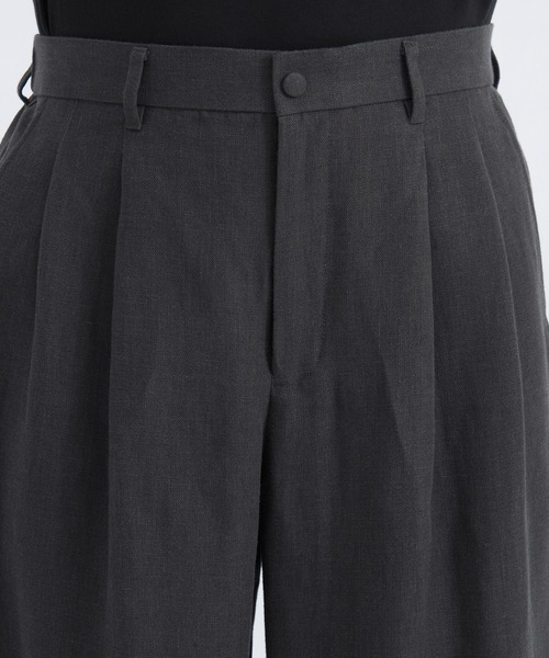 UNITED TOKYO（ユナイテッドトウキョウ）の「【新作】FRENCH LINEN CANVAS WORK PANTS（その他パンツ・メンズ・ブラック/ダークグレー・2/1）」の9枚目の写真
