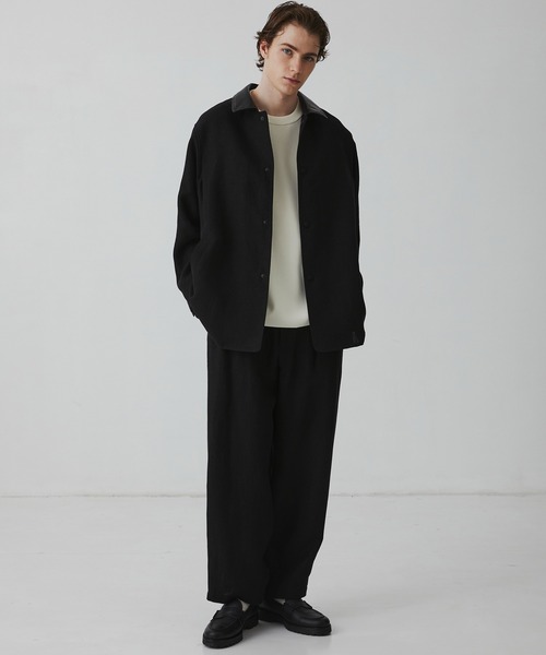 UNITED TOKYO(ユナイテッドトウキョウ)の「真夏素材【残りわずか/SETUP可】FRENCH LINEN CANVAS WORK PANTS |夏服/リネン/ムレ防止/通気性(その他パンツ・メンズ・ブラック/ダークグレー・2/1)」の10枚目の写真