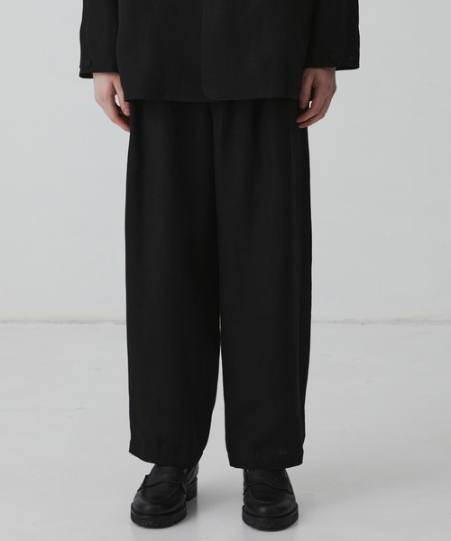 UNITED TOKYO(ユナイテッドトウキョウ)の「真夏素材【残りわずか/SETUP可】FRENCH LINEN CANVAS WORK PANTS |夏服/リネン/ムレ防止/通気性(その他パンツ・メンズ・ブラック/ダークグレー・2/1)」の13枚目の写真
