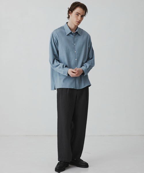 UNITED TOKYO(ユナイテッドトウキョウ)の「真夏素材【残りわずか/SETUP可】FRENCH LINEN CANVAS WORK PANTS |夏服/リネン/ムレ防止/通気性(その他パンツ・メンズ・ブラック/ダークグレー・2/1)」の21枚目の写真