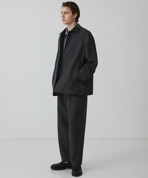 UNITED TOKYO(ユナイテッドトウキョウ)の「真夏素材【残りわずか/SETUP可】FRENCH LINEN CANVAS WORK PANTS |夏服/リネン/ムレ防止/通気性(その他パンツ・メンズ・ブラック/ダークグレー・2/1)」の22枚目の写真