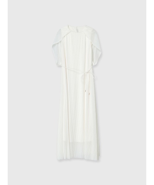 anuans（アニュアンス）の「ランダムプリーツケープワンピース（ワンピース・レディース・ベージュ/アイボリー・FREE）」の16枚目の写真