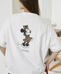 PUBLUX/パブリュクス <機能性素材>Mickey Mouse & Minnie Mouse/ミッキーマウス & ミニーマウス/ フェイス Tシャツ 限定展開