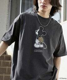 PUBLUX/パブリュクス ＜機能性素材＞Mickey Mouse & Minnie Mouse/ミッキーマウス & ミニーマウス/ フェイス Tシャツ　限定展開