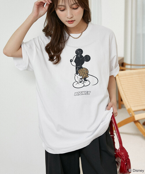 PUBLUX(パブリュクス)の「PUBLUX/パブリュクス <機能性素材>Mickey Mouse & Minnie Mouse/ミッキーマウス & ミニーマウス/ フェイス Tシャツ 限定展開(Tシャツ/カットソー・メンズ・グレー/チャコールグレー/ホワイト/ピンク・LARGE/MEDIUM/SMALL)」の13枚目の写真