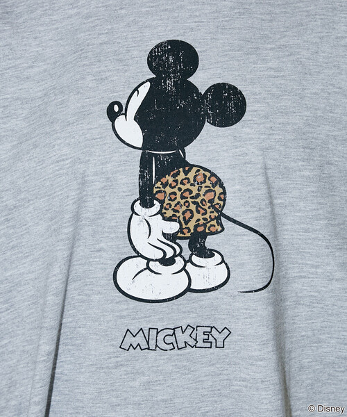 PUBLUX(パブリュクス)の「PUBLUX/パブリュクス <機能性素材>Mickey Mouse & Minnie Mouse/ミッキーマウス & ミニーマウス/ フェイス Tシャツ 限定展開(Tシャツ/カットソー・メンズ・グレー/チャコールグレー/ホワイト/ピンク・LARGE/MEDIUM/SMALL)」の7枚目の写真