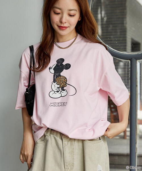 PUBLUX(パブリュクス)の「PUBLUX/パブリュクス <機能性素材>Mickey Mouse & Minnie Mouse/ミッキーマウス & ミニーマウス/ フェイス Tシャツ 限定展開(Tシャツ/カットソー・メンズ・グレー/チャコールグレー/ホワイト/ピンク・LARGE/MEDIUM/SMALL)」の9枚目の写真