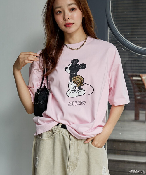 PUBLUX(パブリュクス)の「PUBLUX/パブリュクス <機能性素材>Mickey Mouse & Minnie Mouse/ミッキーマウス & ミニーマウス/ フェイス Tシャツ 限定展開(Tシャツ/カットソー・メンズ・グレー/チャコールグレー/ホワイト/ピンク・LARGE/MEDIUM/SMALL)」の14枚目の写真