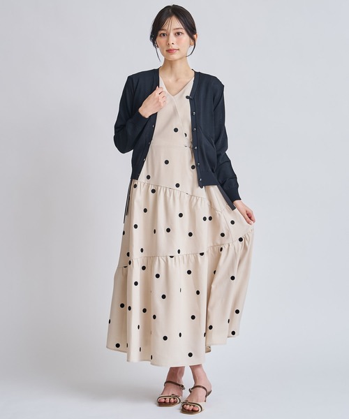 NOELA(ノエラ)の「ベーシックニットカーディガン(カーディガン/ボレロ・レディース・ブラック/オフホワイト/ネイビー・フリー)」の18枚目の写真