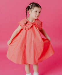 Boribon（ボリボン）の「【リンク】ビックリボンダンガリードレス（ドレス）」