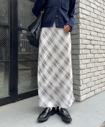 COLONY 2139 | シアーチェックロングスカート(スカート)