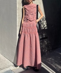 Ameri（アメリ）の「MEDI 2WAY SHIRRING TOP WITH SKIRT（スカート）」