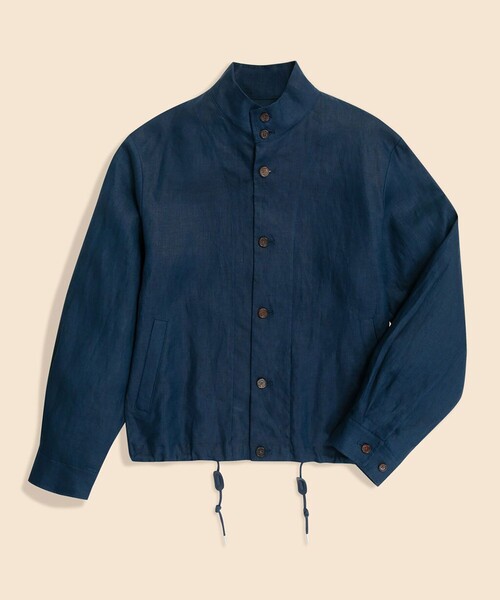 BROOKS BROTHERS(ブルックスブラザーズ)の「リネン ショートジャケット(その他アウター・メンズ・ネイビー/ブラウン・LARGE/MEDIUM/SMALL/X-LARGE)」の1枚目の写真