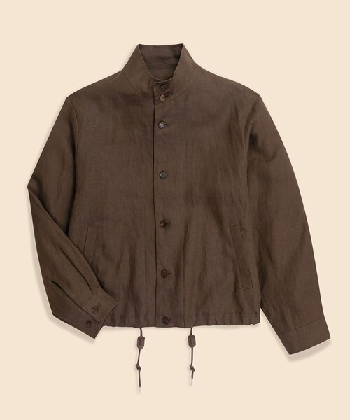 BROOKS BROTHERS(ブルックスブラザーズ)の「リネン ショートジャケット(その他アウター・メンズ・ネイビー/ブラウン・LARGE/MEDIUM/SMALL/X-LARGE)」の2枚目の写真