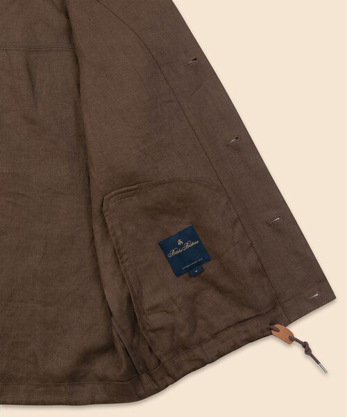 BROOKS BROTHERS(ブルックスブラザーズ)の「リネン ショートジャケット(その他アウター・メンズ・ネイビー/ブラウン・LARGE/MEDIUM/SMALL/X-LARGE)」の7枚目の写真