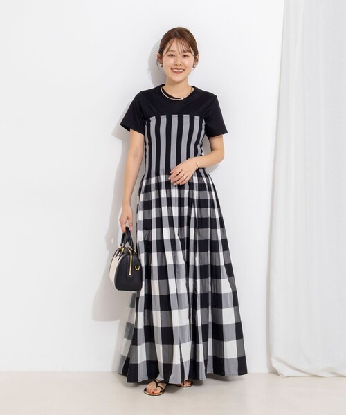 NOLLEY’S（ノーリーズ）の「ウォッシャブルベーシックTシャツ（Tシャツ/カットソー・レディース・ブラック/ホワイト/ベージュ・36/38）」の6枚目の写真