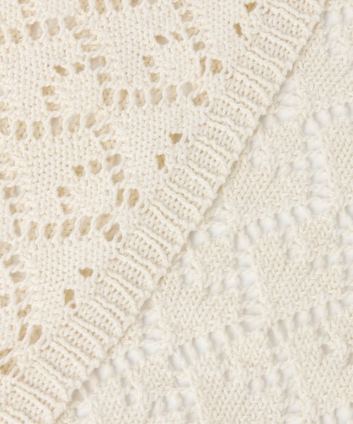 BAYFLOW（ベイフロー）の「ニットレース三角カーフ（バンダナ/スカーフ・レディース・ナチュラル/ブラック・FREE）」の21枚目の写真