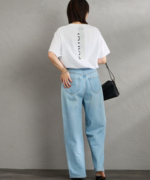 TATRAS（タトラス）の「[TATRAS/タトラス] ORESTE バーティカルロゴ バックプリントTシャツ（Tシャツ/カットソー・レディース・ホワイト/ブラック・1/2/3）」の18枚目の写真