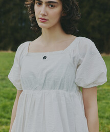 PUBLUX（パブリュクス）の「MARY QUANT × PUBLUX/マリークワント 2WAY バルーン袖 バックギャザー ミニワンピース(スクエアネック・オフショルダー)　限定展開（ワンピース）」