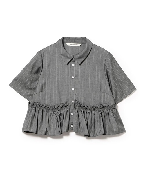 Ray BEAMS(レイビームス)の「裾フリル ショート シャツ(シャツ/ブラウス・レディース・シルバー/ホワイト・ONE SIZE)」の14枚目の写真