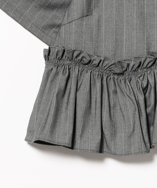 Ray BEAMS(レイビームス)の「裾フリル ショート シャツ(シャツ/ブラウス・レディース・シルバー/ホワイト・ONE SIZE)」の16枚目の写真