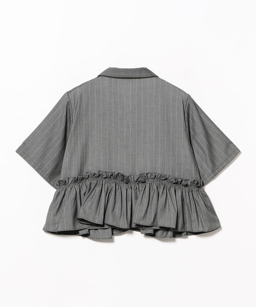 Ray BEAMS(レイビームス)の「裾フリル ショート シャツ(シャツ/ブラウス・レディース・シルバー/ホワイト・ONE SIZE)」の18枚目の写真
