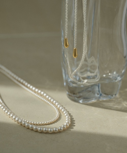 LAULEN(ローレン)の「double pearl short necklace /2連パールマグネットショートネックレス(ネックレス・レディース・アイボリー・FREE)」の7枚目の写真