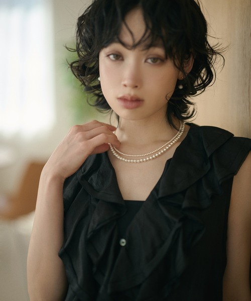 LAULEN(ローレン)の「double pearl short necklace /2連パールマグネットショートネックレス(ネックレス・レディース・アイボリー・FREE)」の17枚目の写真