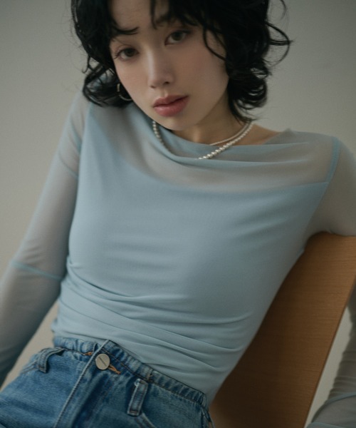 LAULEN(ローレン)の「double pearl short necklace /2連パールマグネットショートネックレス(ネックレス・レディース・アイボリー・FREE)」の4枚目の写真