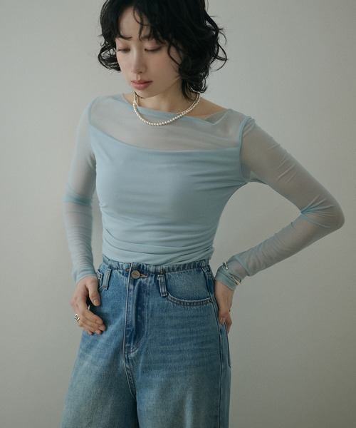 LAULEN(ローレン)の「double pearl short necklace /2連パールマグネットショートネックレス(ネックレス・レディース・アイボリー・FREE)」の3枚目の写真