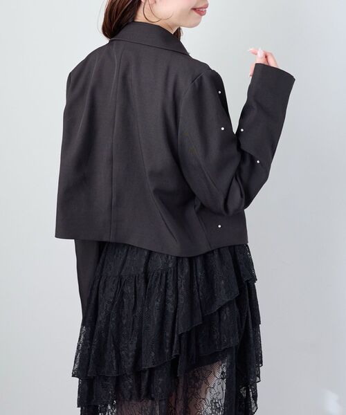 MAJESTIC LEGON(マジェスティックレゴン)の「キラメキショートジャケット(その他アウター・レディース・ブラック/グレー系その他/グレー・MEDIUM)」の18枚目の写真