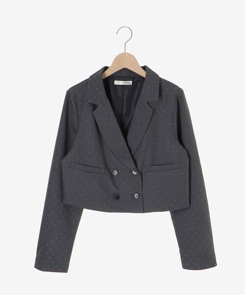MAJESTIC LEGON(マジェスティックレゴン)の「キラメキショートジャケット(その他アウター・レディース・ブラック/グレー系その他/グレー・MEDIUM)」の20枚目の写真