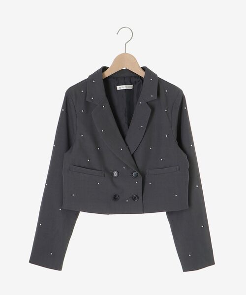 MAJESTIC LEGON(マジェスティックレゴン)の「キラメキショートジャケット(その他アウター・レディース・ブラック/グレー系その他/グレー・MEDIUM)」の21枚目の写真